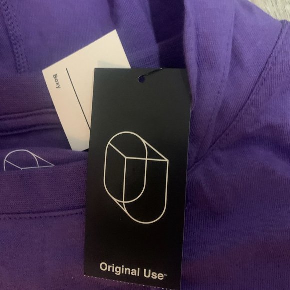 NWT ORIGINAL USE BOXY MOUNTAIN PURPLE LONG SLEEVE HOODED SHIRT SMALL - Picture 9 of 11